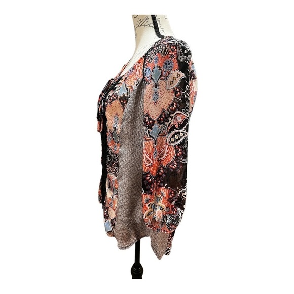 GORGEOUS Cynthia Rowley Floral & Lace Chiffon Tunic S - Picture 3 of 6